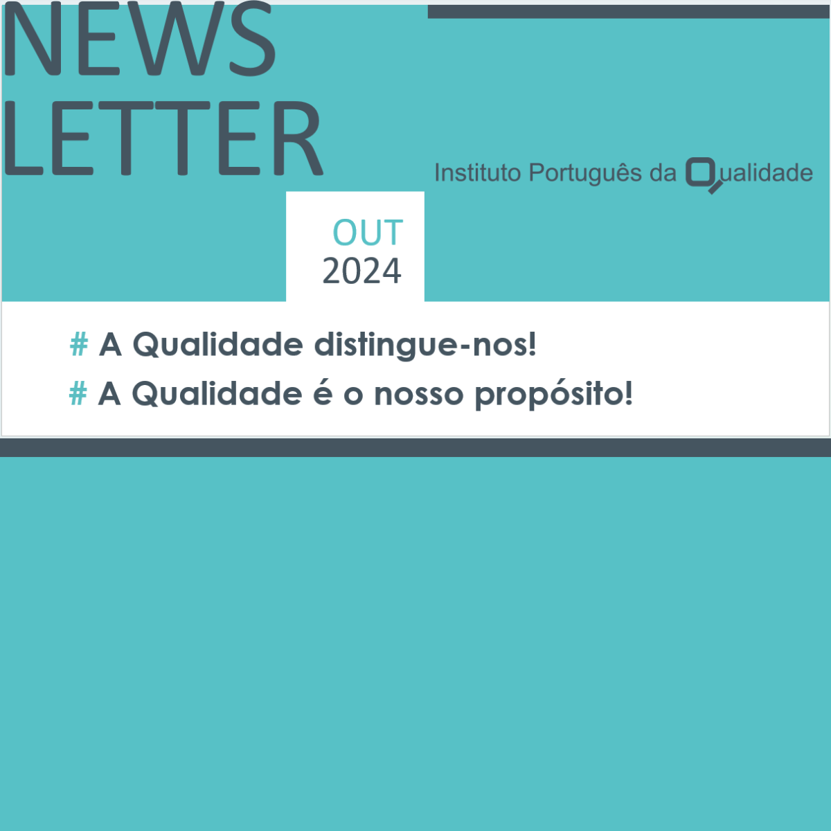 Newsletter IPQ mês de outubro