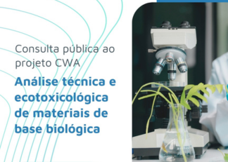 Consulta pública ao projeto CWA sobre análise técnica e ecotoxicológica de materiais de base biológica 